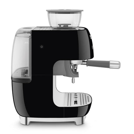 Cooks Boutique Bean to Cup Smeg Retro Style EGF03 Bean to Cup Espresso Coffee Machine - Black egf03bluk