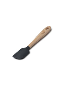 Cooks Boutique Spatulas Zeal Small Spatula Spoon w/ Ash Wood Handle Dark Grey J361T