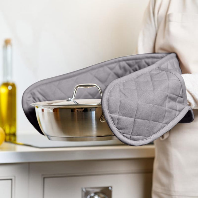 Dexam Love Colour Double Oven Glove - Slate Grey