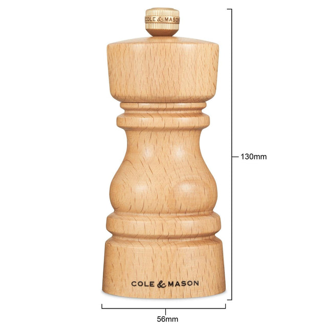Cooks Boutique Pepper Mill Cole & Mason London Beech Pepper Mill 130mm H233004