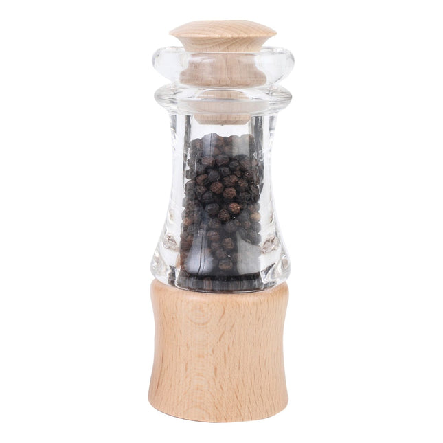 Cooks Boutique Pepper Mill Crush Grind Classic Pepper Mill Beech 15cm 11526