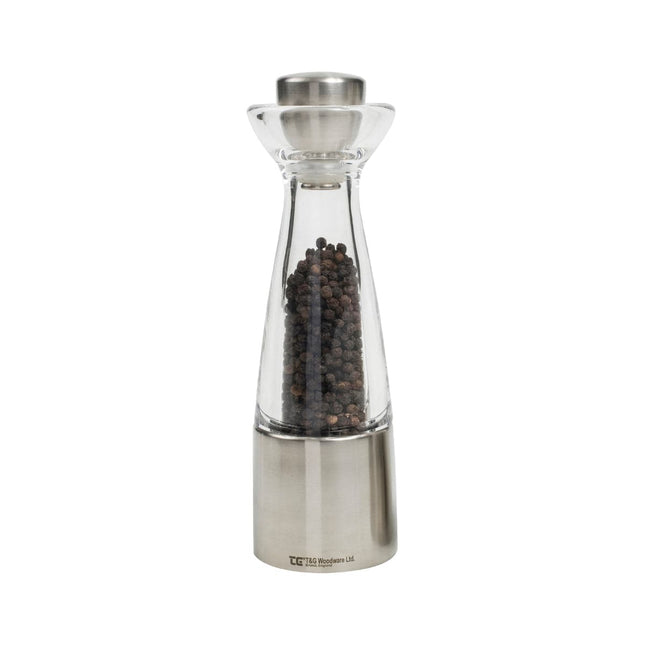 Cooks Boutique Pepper Mill Crush Grind Stockholm Stainless Steel Pepper Mill 200mm 11744