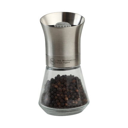 Cooks Boutique Pepper Mill Crush Grind Tip Top Pepper Mill Stainless Steel 12.5 cm 11094