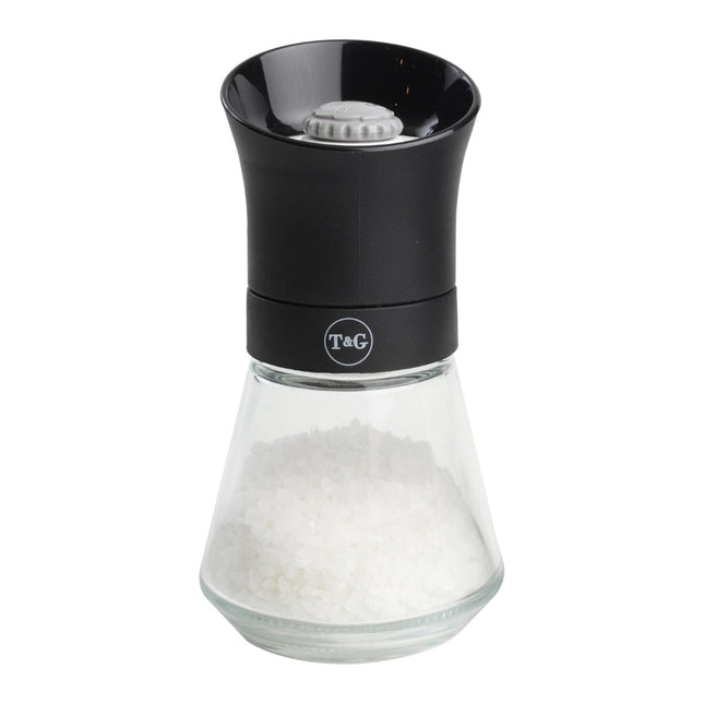 Cooks Boutique Salt Mill Crush Grind Tip Top Salt Mill Black 12.5cm 11091