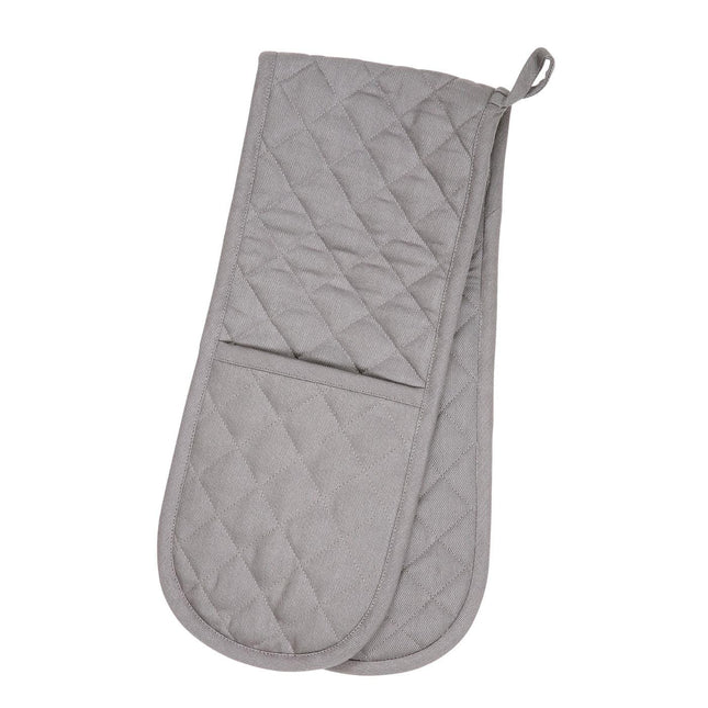 Cooks Boutique Oven Gloves Dexam Love Colour Double Oven Glove - Slate Grey 16150391