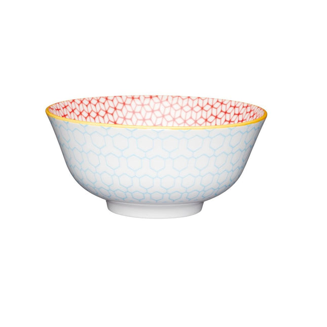 Cooks Boutique crockery KitchenCraft 15.7cm Bowl Bold Geo pattern KCBOWL06