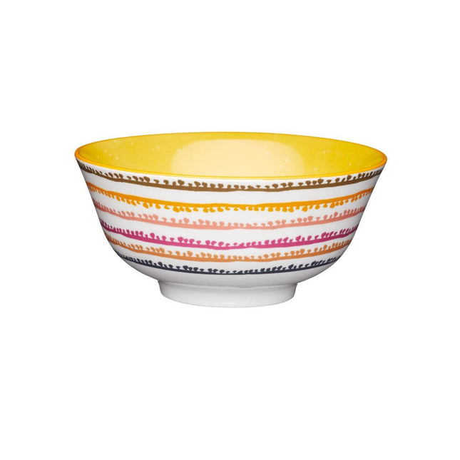 Cooks Boutique Cereal Bowls KitchenCraft 15.7cm Bowl Bright swirl pattern KCBOWL24