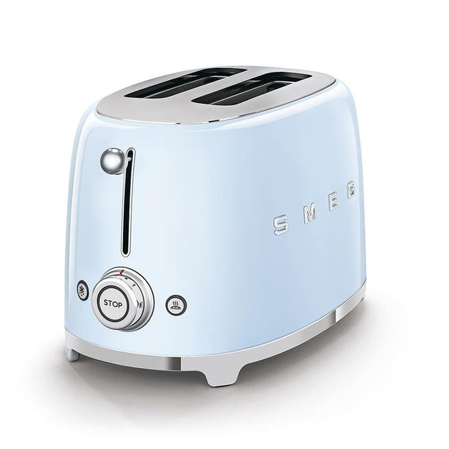 Cooks Boutique Kettles Smeg 2 Slice Toaster - Pastel Blue TSF01PBUK