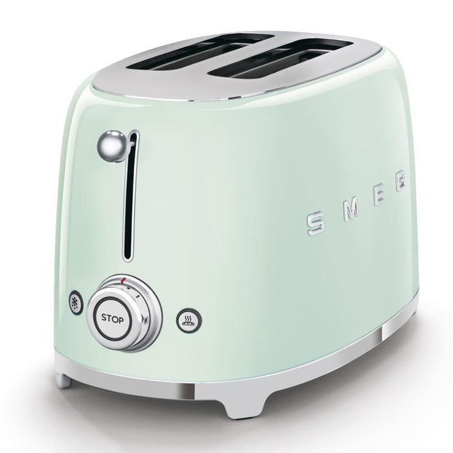 Cooks Boutique Toasters Smeg 2 Slice Toaster - Pastel Green TSF01PGUK