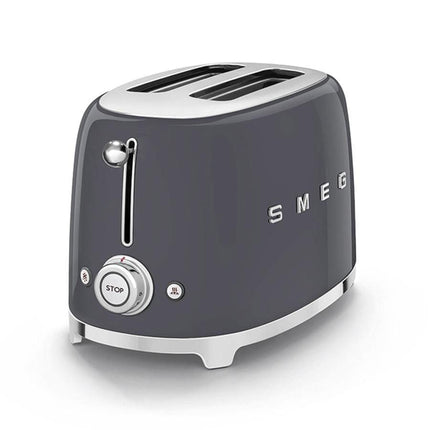 Cooks Boutique Toasters Smeg 2 Slice Toaster - Slate Grey TSF01GRUK