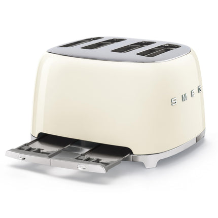 Cooks Boutique Toasters Smeg 4 Slice Toaster - Cream TSF03CRUK