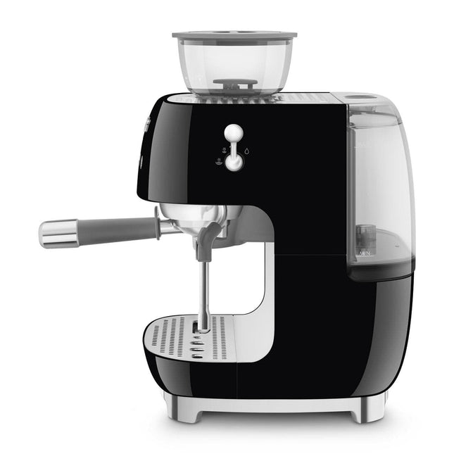 Cooks Boutique Bean to Cup Smeg Retro Style EGF03 Bean to Cup Espresso Coffee Machine - Black egf03bluk