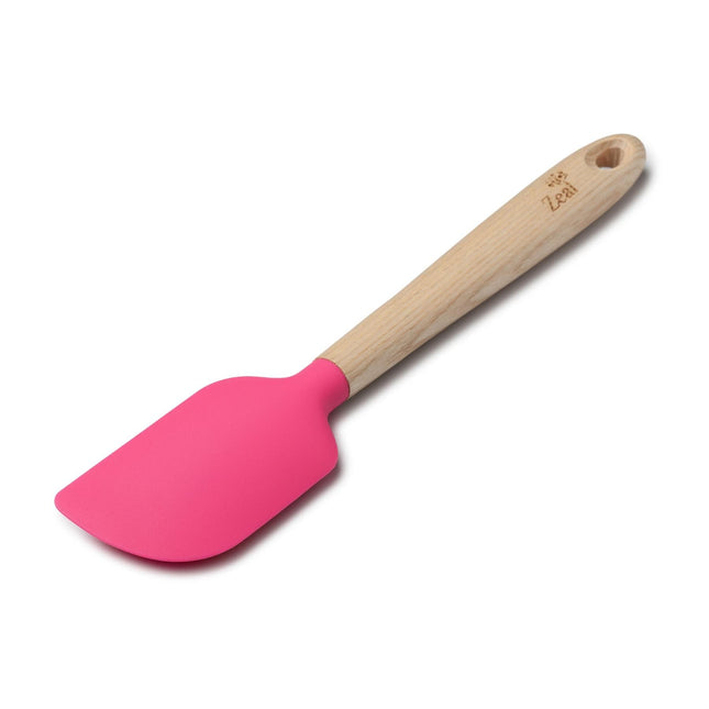 Cooks Boutique Spatulas Zeal Large Spatula Spoon w/ Ash Wood Handle Neon Pink J362H