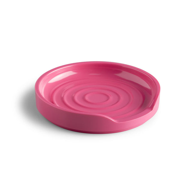 Cooks Boutique Spoon Rests Zeal Round Spoon Rest, Neon Pink G280H