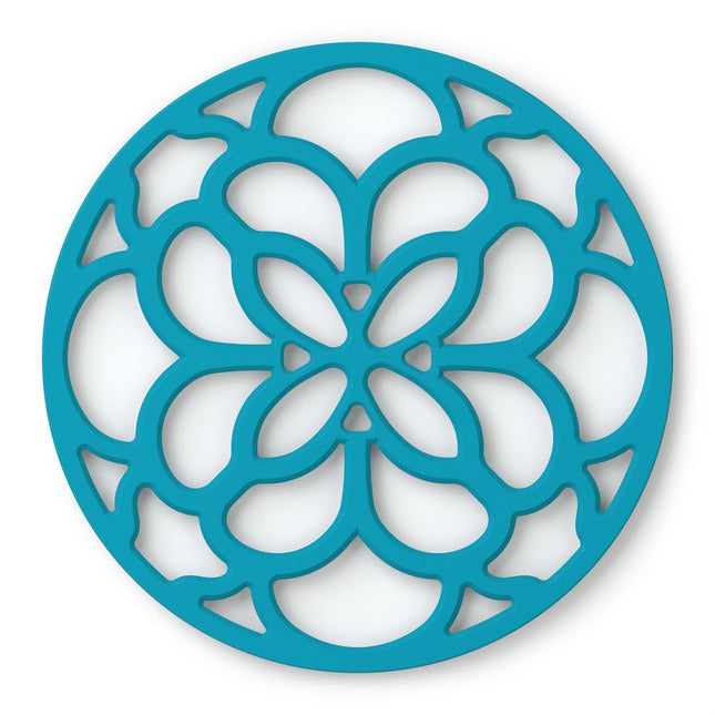 Cooks Boutique Trivets & Pot Stands Zeal Silicone Circular Trivet Mat Aqua J354A