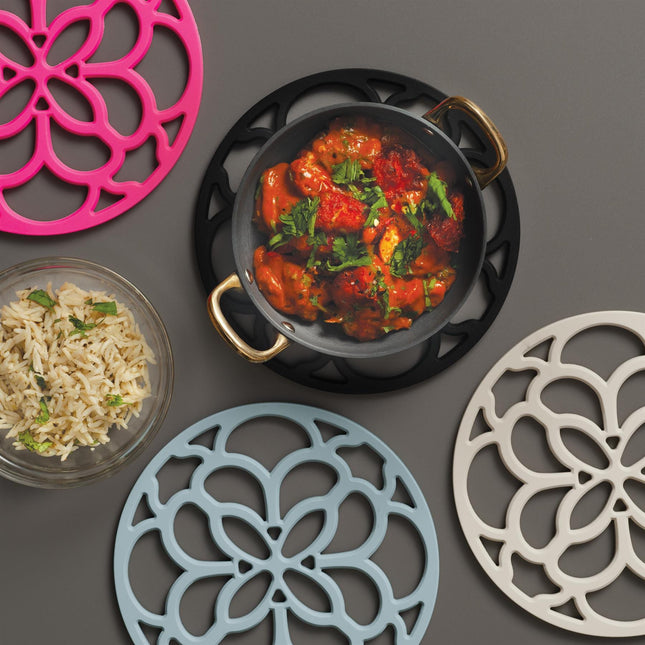 Cooks Boutique Trivets & Pot Stands Zeal Silicone Circular Trivet Mat Aqua J354A