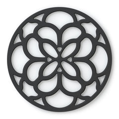 Cooks Boutique Trivets & Pot Stands Zeal Silicone Circular Trivet Mat Black J354N