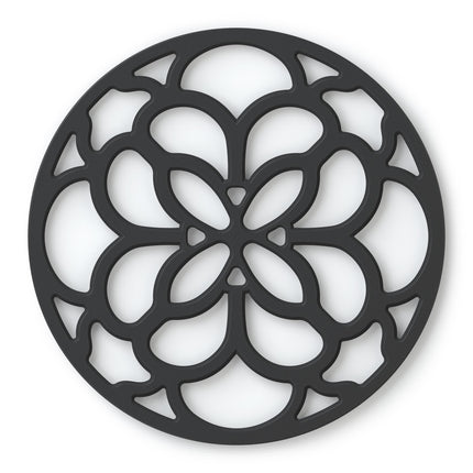 Cooks Boutique Trivets & Pot Stands Zeal Silicone Circular Trivet Mat Black J354N