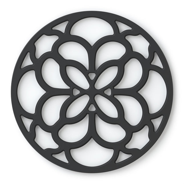 Cooks Boutique Trivets & Pot Stands Zeal Silicone Circular Trivet Mat Black J354N