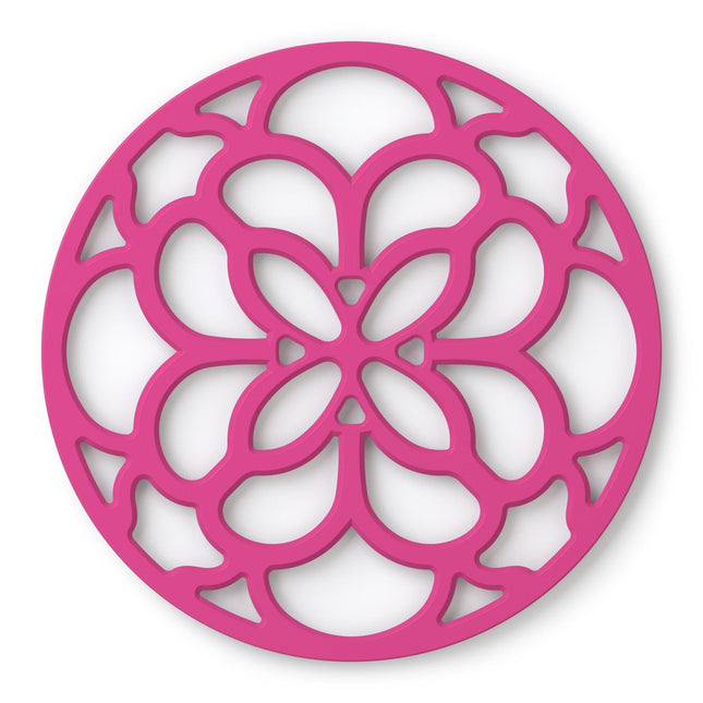 Cooks Boutique Trivets & Pot Stands Zeal Silicone Circular Trivet Mat Neon Pink J354H
