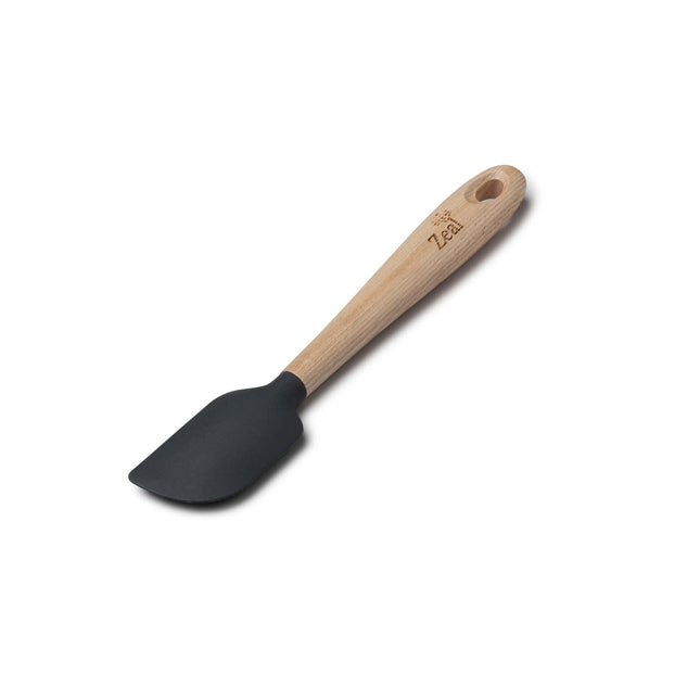 Cooks Boutique Spatulas Zeal Small Spatula Spoon w/ Ash Wood Handle Dark Grey J361T
