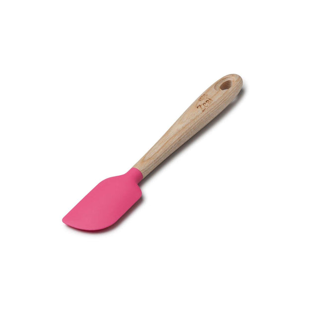Cooks Boutique Spatulas Zeal Small Spatula Spoon w/ Ash Wood Handle Neon Pink J361H